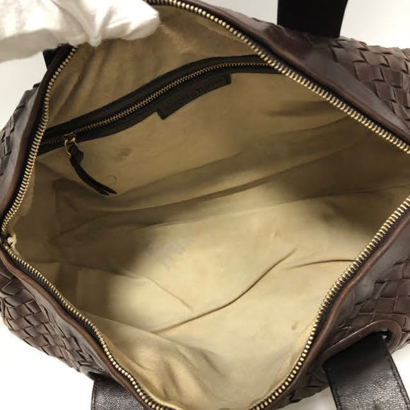 Bottega Veneta Beautiful Appearance Leather Boston Bag Brown - Picture 7 of 8